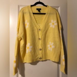 Floral Yellow Cardigan